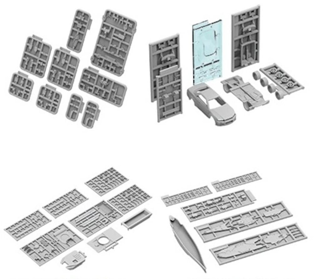 Trifactory 1/24 Scale Unpainted Resin Model Kit ZA-015B Accessory Series