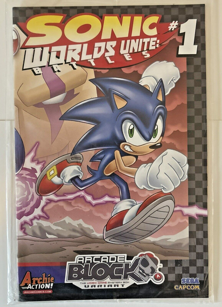 Sonic the Hedgehog: Worlds Unite Battles #1 Exclusive Variant Archie Sega Capcom