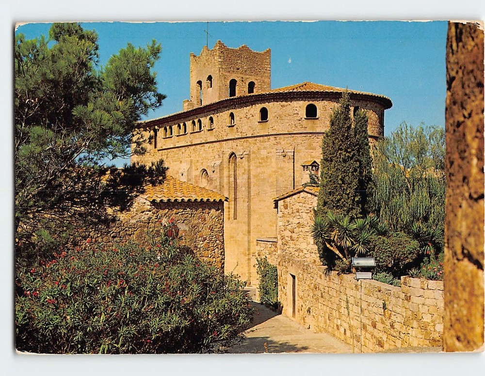 Postcard Església de Sant Pere de Pals Pals Spain