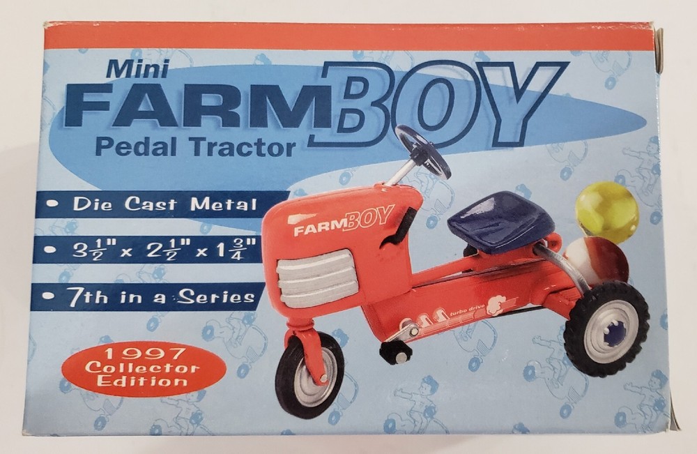 1997 Collector Edition Xonex Mini Farm boy Pedal Tractor # 7 in series New