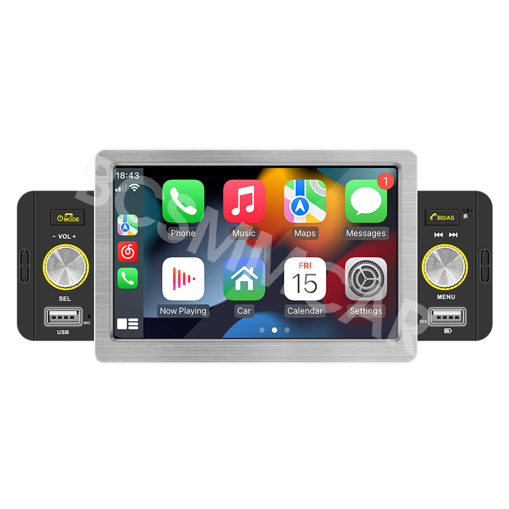 Upgrade your ride with a 5in touchscreen car stereo featuring Bluetooth FM MP5 Player CarPlay and Mirror Link