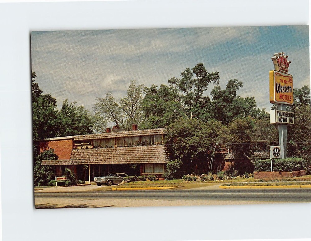 Postcard Thunderbird Inn Orangeburg South Carolina