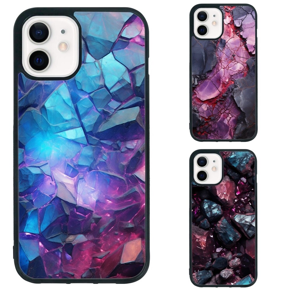 Mineral organic stone For iPhone XS XR 6 7 8 Plus SE 2nd 3rd Anti scratch Cover