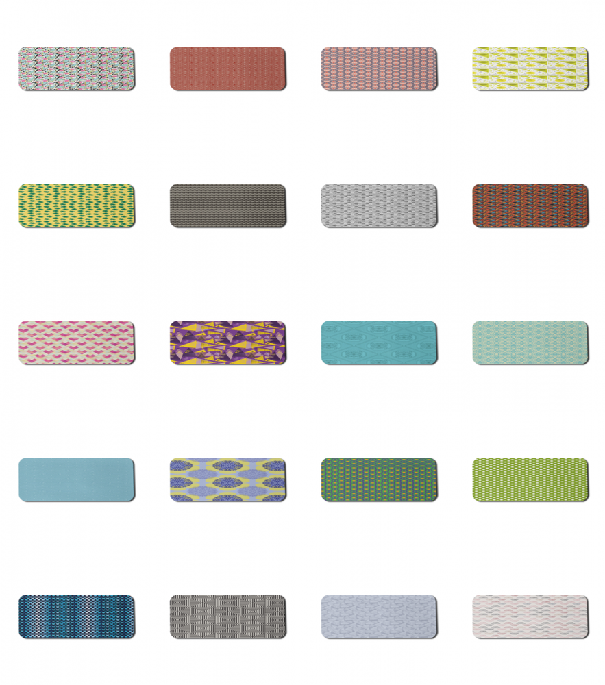 Ambesonne Geometric Design 31x12 Non-Slip Gaming Mousepad for Desktops and Laptops