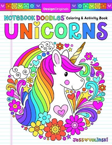 Jess Volinski Notebook Doodles Unicorns (Paperback)Another great item from Rarewaves USA | Free delivery!