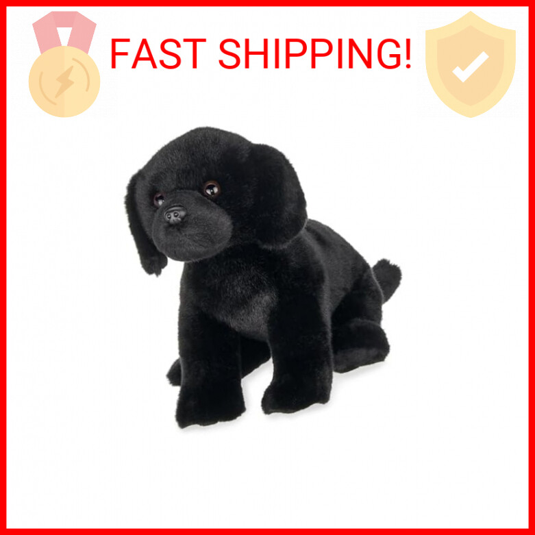 Bearington Collection Lil' Jet The Labrador Retriever, 8 Inch Black Lab Stuffed