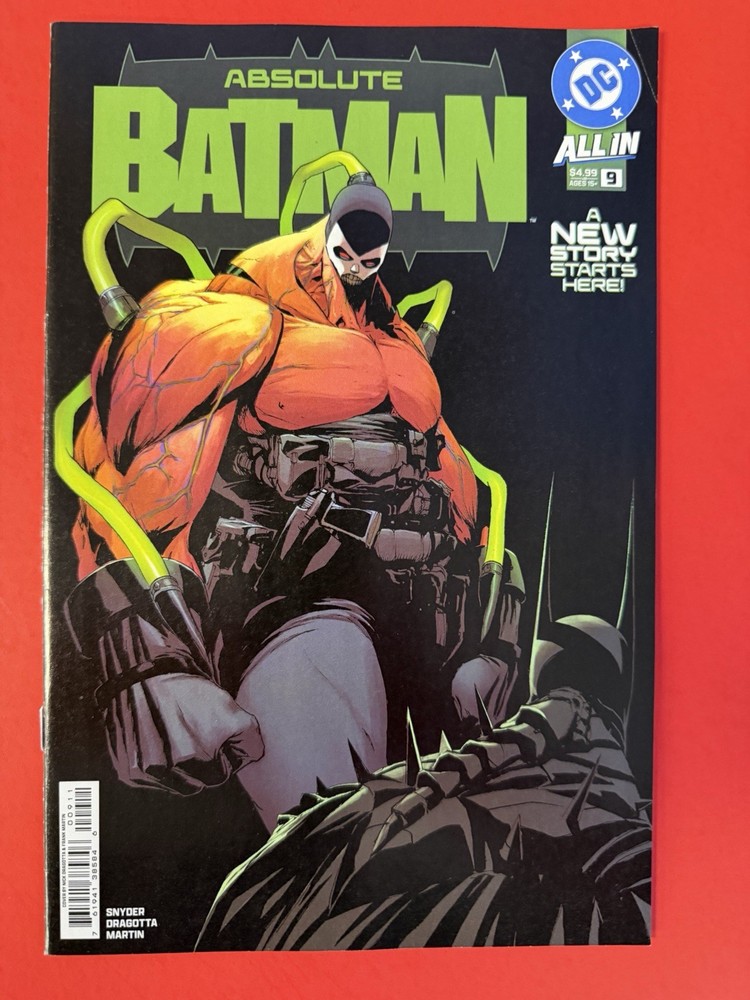 Absolute Batman #9 Nick Dragotta Cover (DC Comics August 2025)