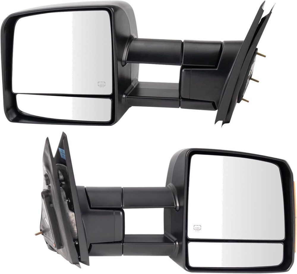 2007-21 Toyota Tundra Driver Passenger Side Towing Mirror Set–Compatible