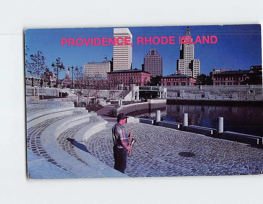 Postcard Waterplace Park Providence Rhode Island USA