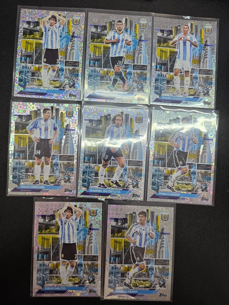 2025-26 Topps Argentina team set  AFA in the Apple refractor 8 lots-Diego Milito