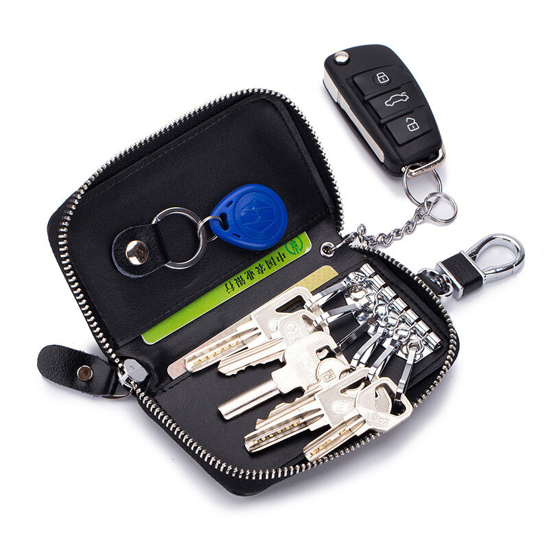 Men Women Large Capacity Keychain Wallet for Car Keys & Essentials – Perfect Gift  