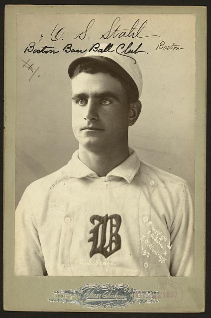 Photo:CS Stahl,Charles Sylvester,Chick,Boston Beaneaters,1897