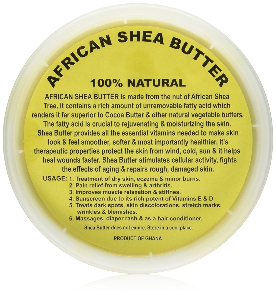 Pure Unrefined African Shea Butter 32 oz for Skin and Hair Care