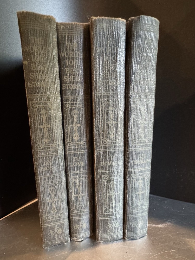 Vintage Lot of 4 Grant Overton World's 100 Best Short Stories Hardcover  1927