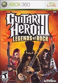 Guitar Hero III: Legends of Rock (Microsoft Xbox 360, 2007)