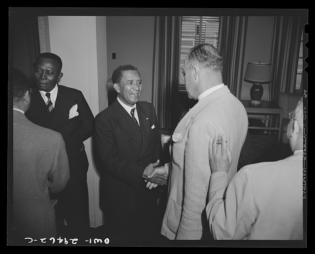 Photo:Washington DC Edwin Barclay WVS Tubman 1943 luncheon toast Liberia