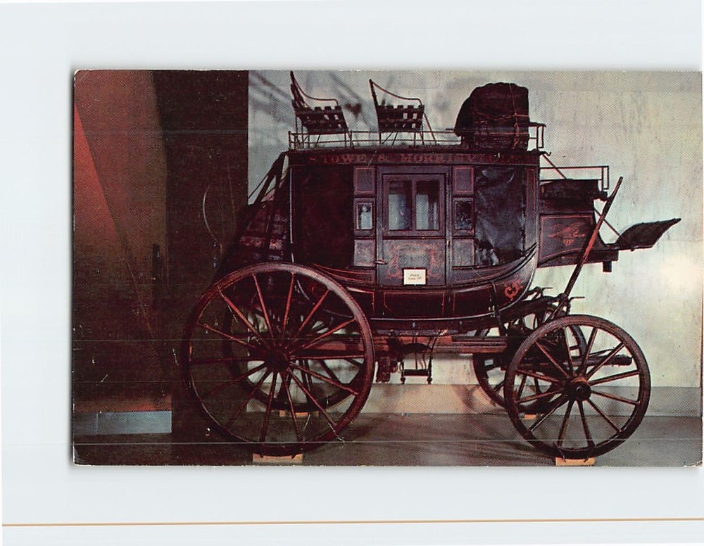 Postcard Concord Stagecoach Museum of Science & Industry Chicago Illinois USA