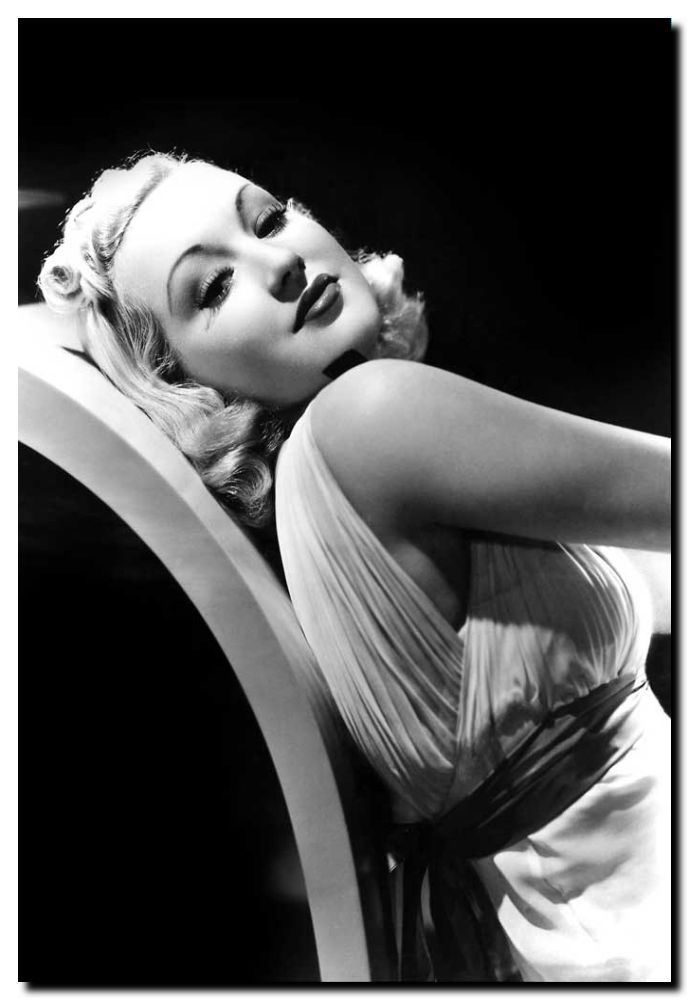 Vintage Betty Grable Reclining Pinup Framed Canvas Art 18x12 Inch