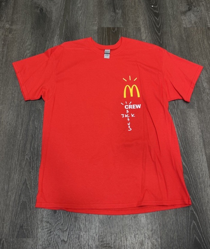 Cactus Jack Mcdonald’s Crew Tee Sz XL New