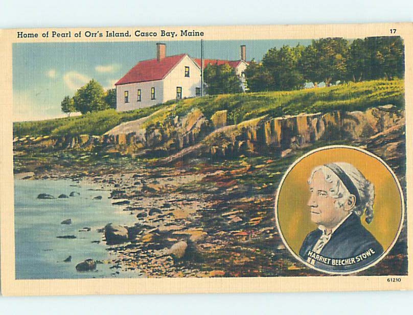 Linen HISTORIC HOME Orr'S Island - Casco Bay - Near Portland Maine ME W4653
