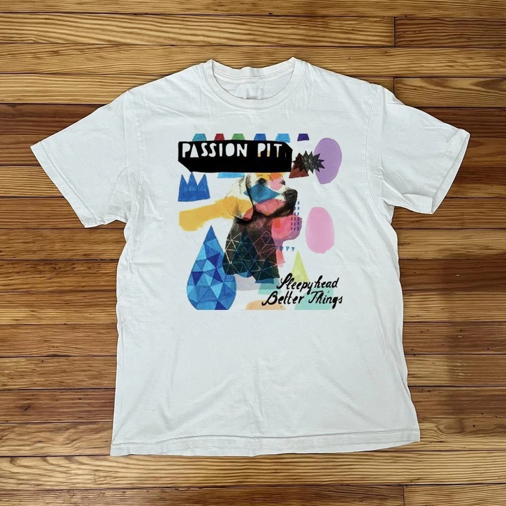 RARE! Passion Pit White Cotton Unisex All size S-5XL Shirt BL1555