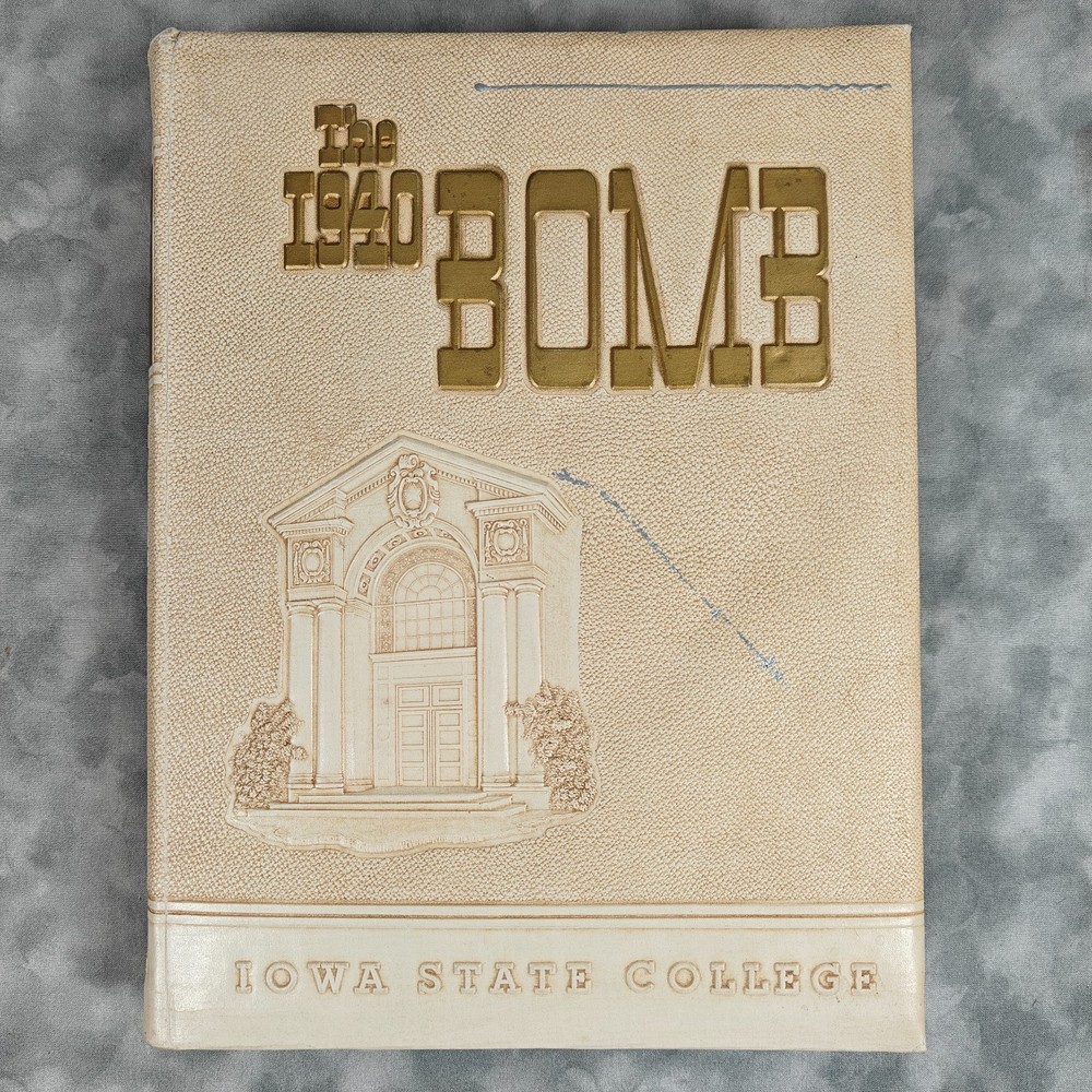 1940 The Bomb Yearbook Iowa State College Ames IA Vol.47 Vintage HC