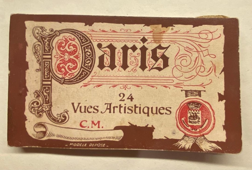 Antique Paris Wwi Era Postcard Set 