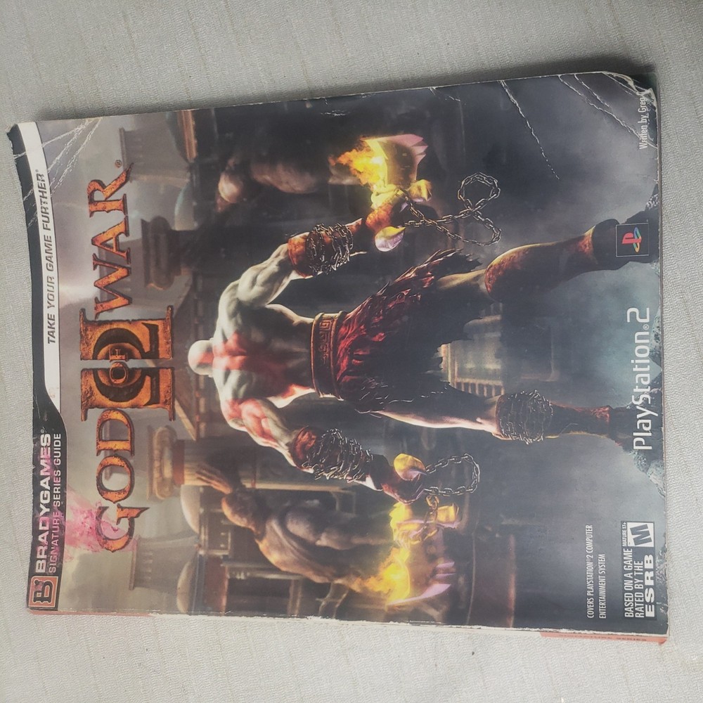 Brady Games God Of War II Strategy Guide With Poster Sony Playstation 2 PS2