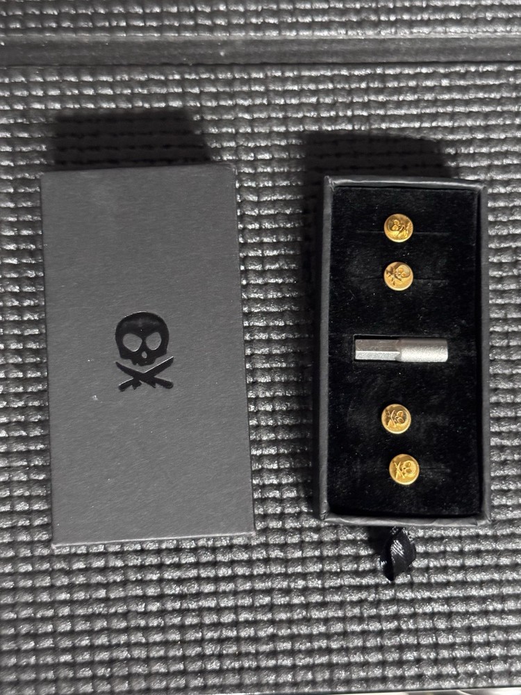 Pete’s Pirate Life 24k Gold Plated Outlet Screw Offs, Set Of 4 With Tool Bit