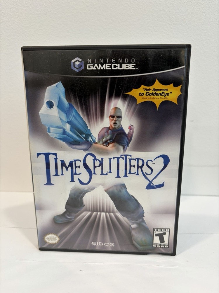 Time Splitters 2 (Nintendo GameCube) Complete Case And Manual ONLY! No Disc!
