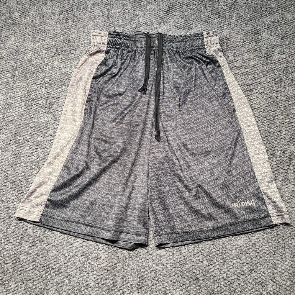 Spauldings Men’s Gray Athletic Shorts Size Small Lightweight Basketball Shorts