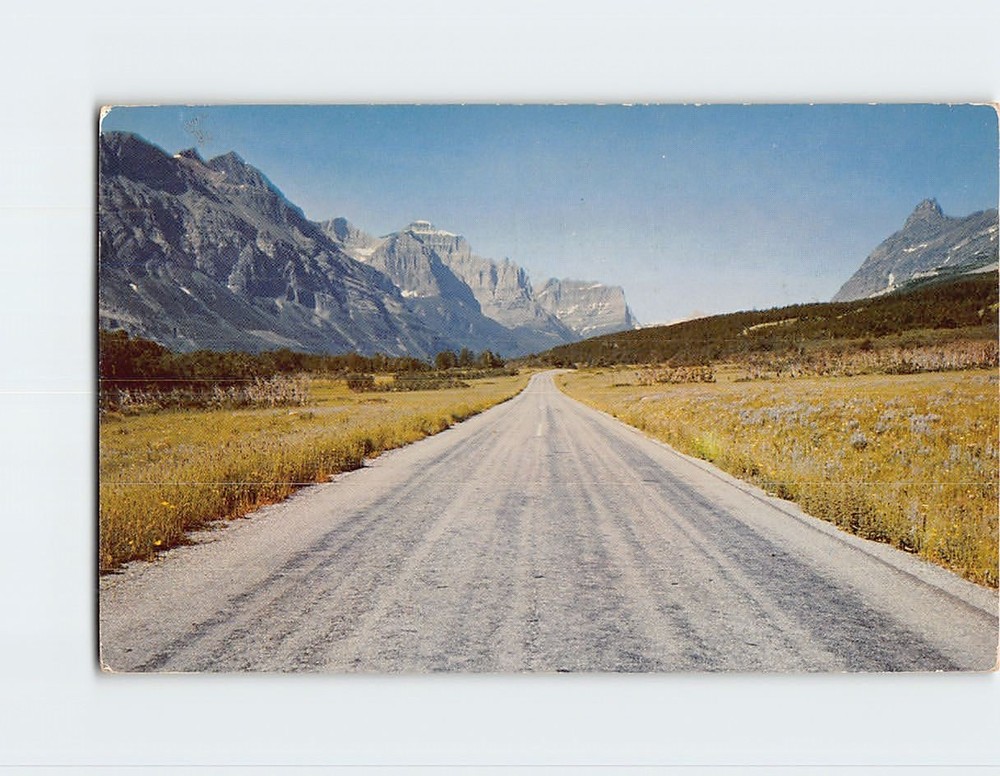 Postcard Going-to-the Sun Highway Glacier National Park Montana USA