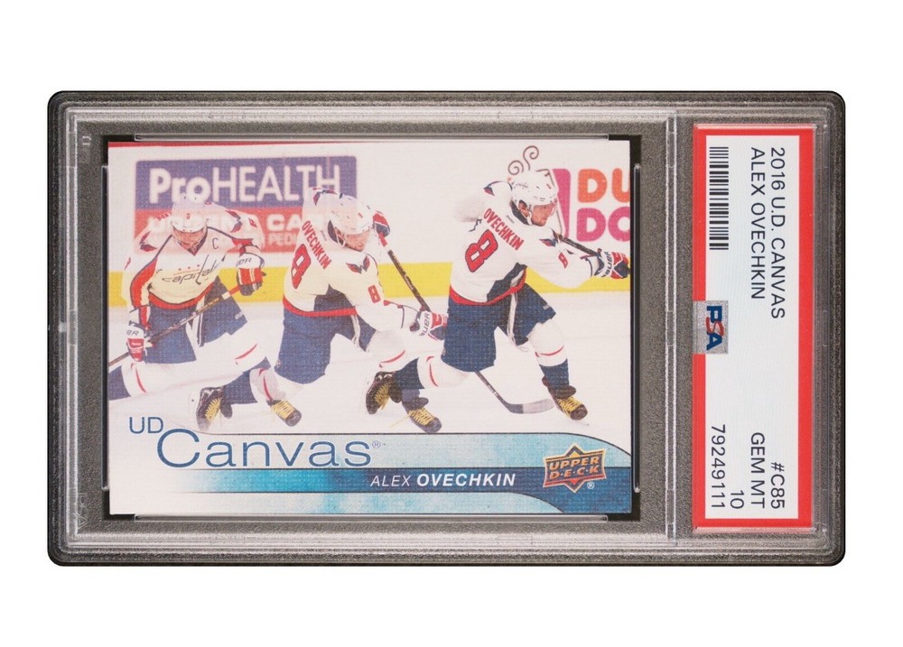 2016-17 Upper Deck Canvas Alex Ovechkin #C85 PSA 10 Gem Mint Hockey Card