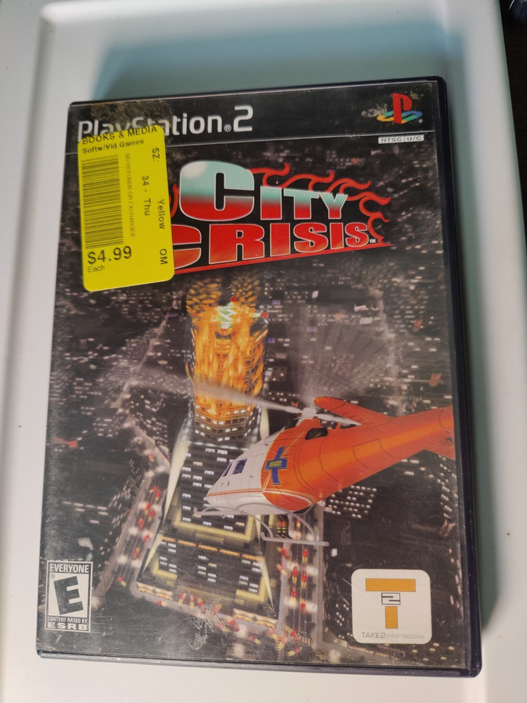 City Crisis (Sony PlayStation 2, 2001) FREE SHIPPING COMPLETE