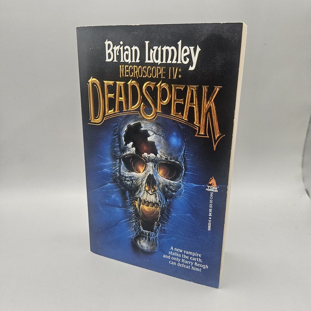 Necroscope IV: Deadspeak Brian Lumley 1990 First Edition Horror Tor Paperback