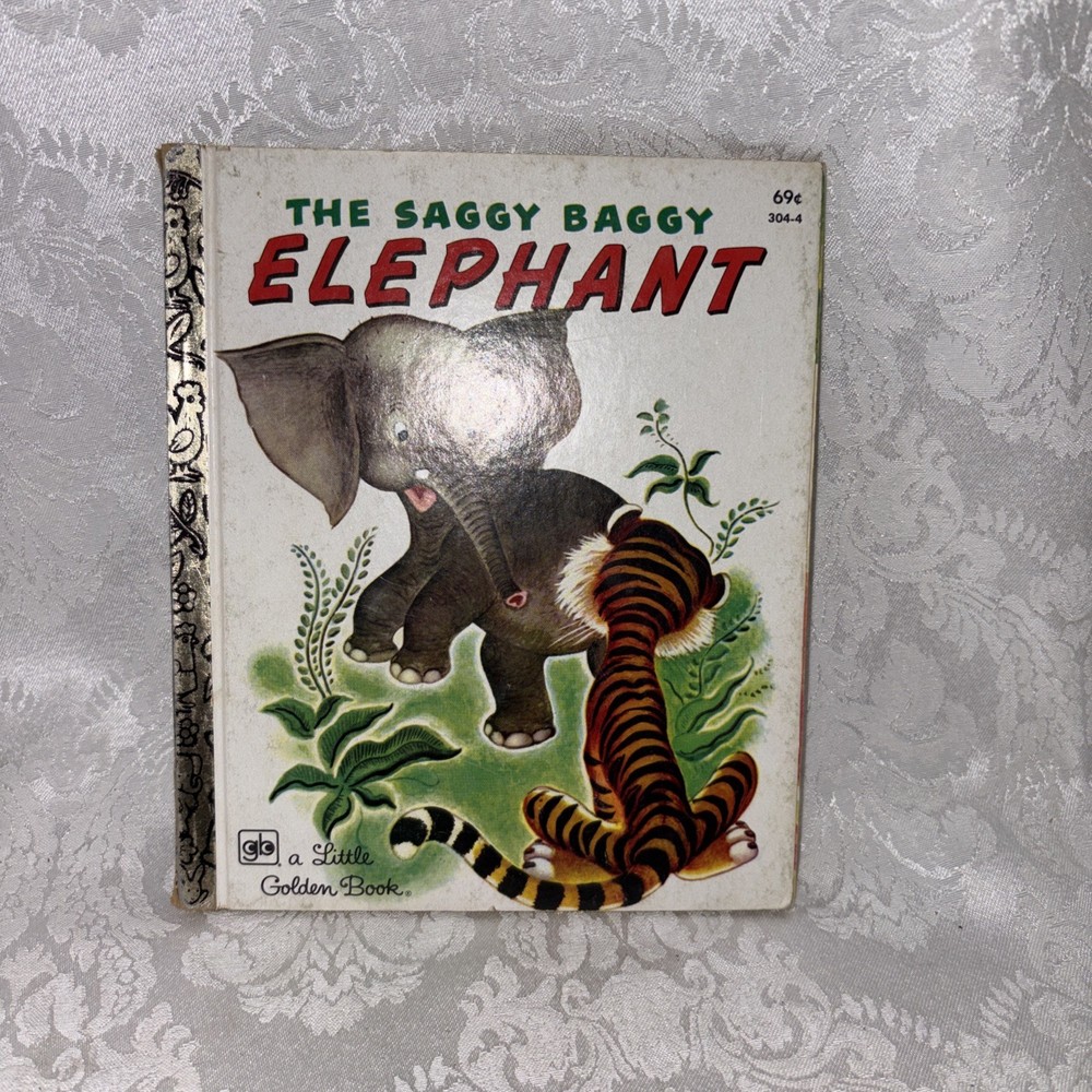 Disney's The Saggy Baggy Elephant Vintage Little Golden Book 1979 Number 304–4