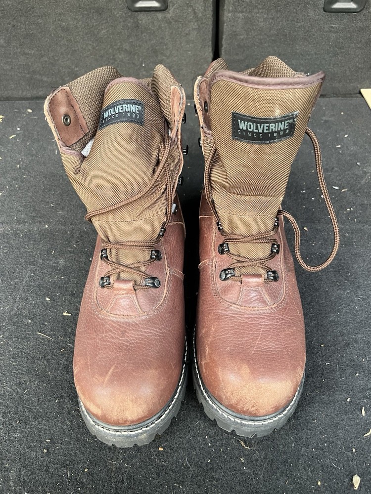 Wolverine Gore-Tex Thinsulate Leather Work Boots Size 12 Wide