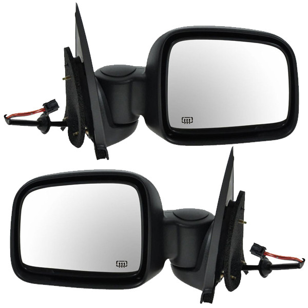 For 02-07 Liberty Rear View Mirror Power Heat w/o Memory Manual Folding PAIR SET