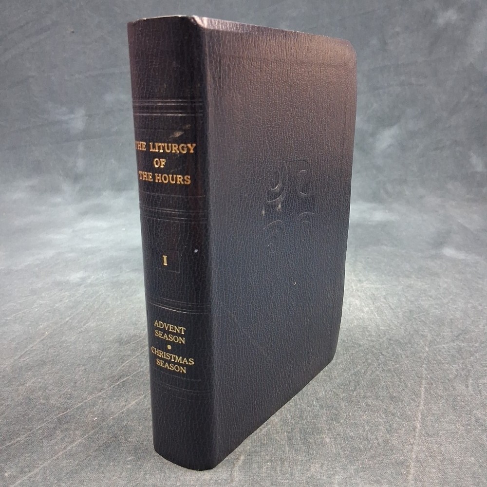 1975 Liturgy of the Hours I Roman Rite Advent Christmas Blue HC Good