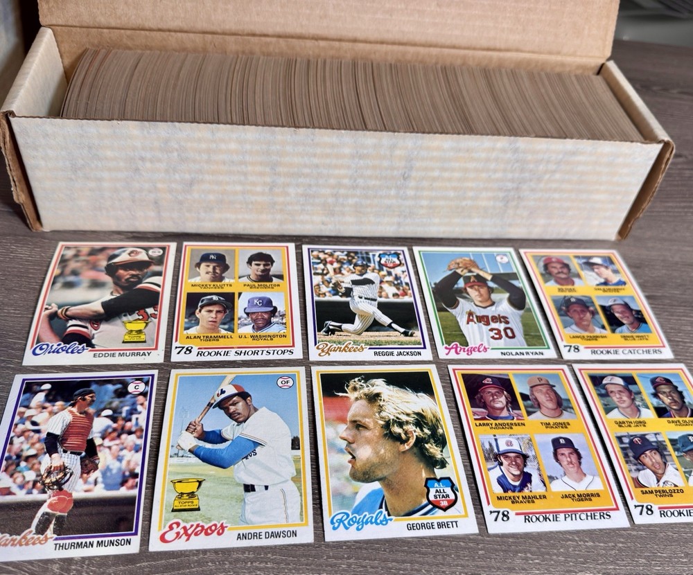 1978 TOPPS Baseball Complete Set 726 Cards EXMT-NM Eddie Murray, Paul Molitor RC