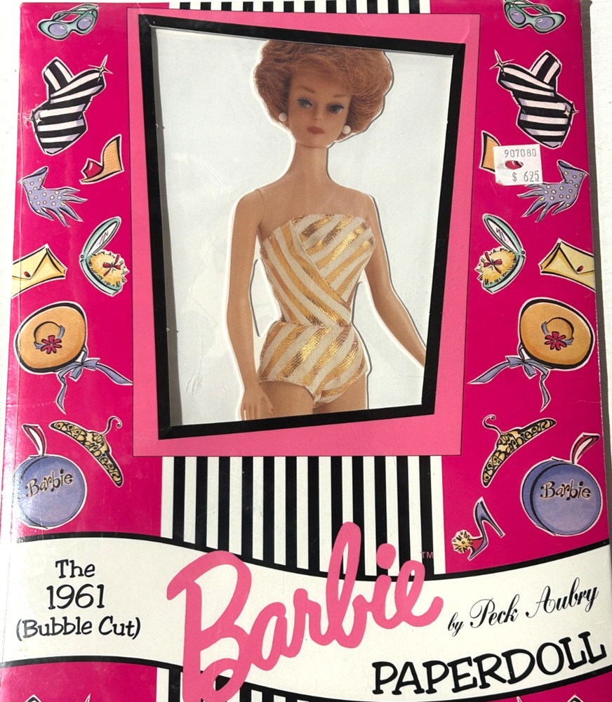 Paper Doll Book UNUSED Sealed Barbie 1961 Bubble Cut