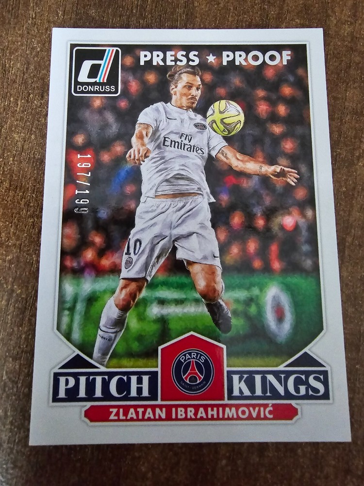 2015 Donruss Pitch KingsZlatan Ibrahimovic Press Proof Silver Parallel /199