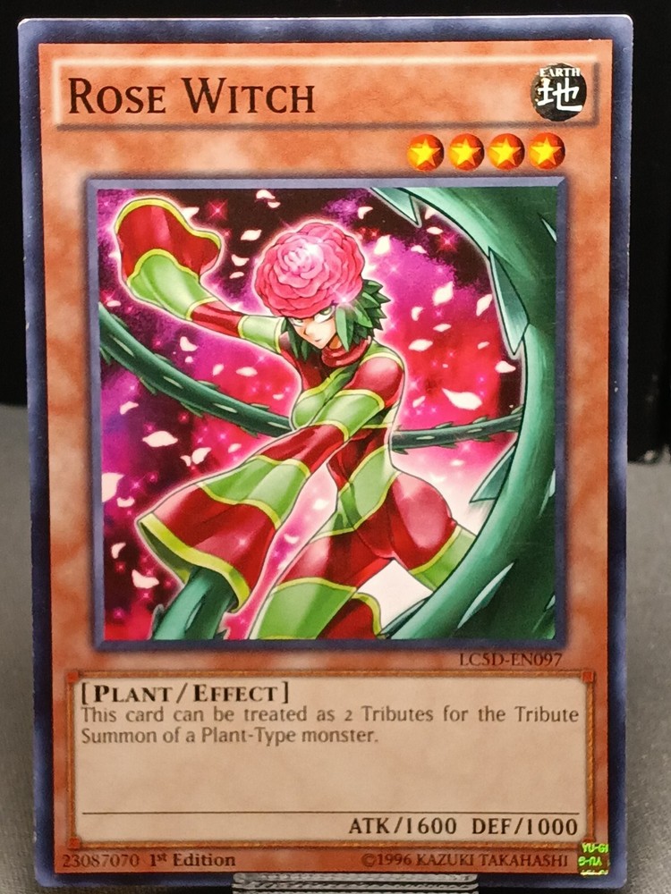 Vintage 1996 Yu-Gi-Oh Rose Witch LC5D-EN097 1st Edition Common Card