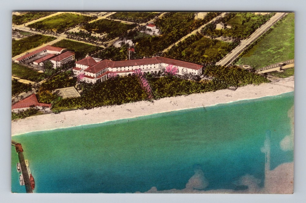 Key West FL-Florida, Aerial View Casa Marina Southernmost Hotel Vintage Postcard