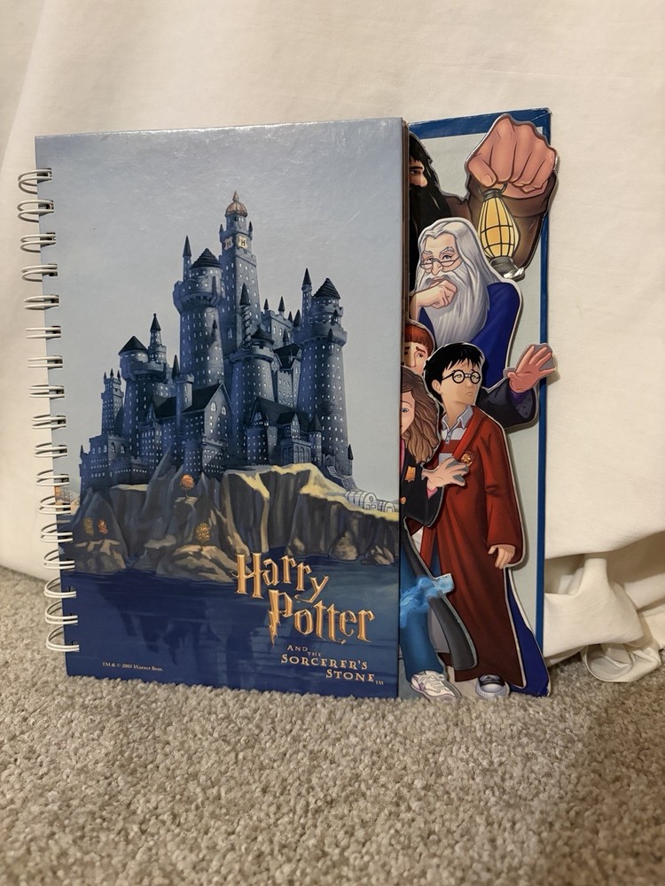 Harry Potter & the Sorcerer’s Stone Characters Spiraled Journal 2001 RARE