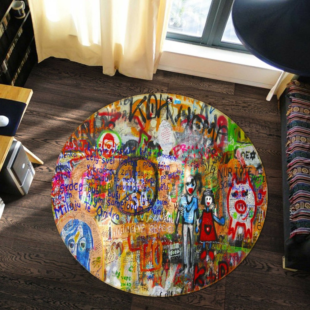 3D Graffiti Wall NAO3947 Game Rug Mat Elegant Photo Carpet Mat Fay