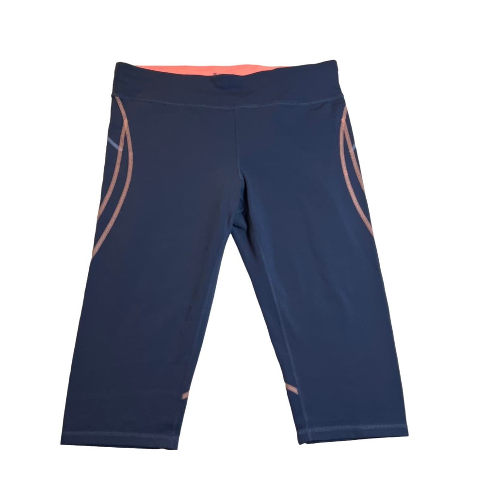 Tek Gear Mid Rise Pull On Capri Workout Leggings Size XL Gym Athletic Sports