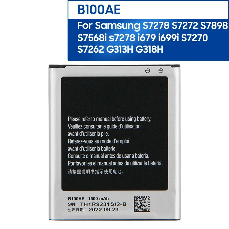 Phone Battery B100AE/C For Samsung Galaxy Ace 3 4 S7898 S7278 S7272 i679 S7270-image