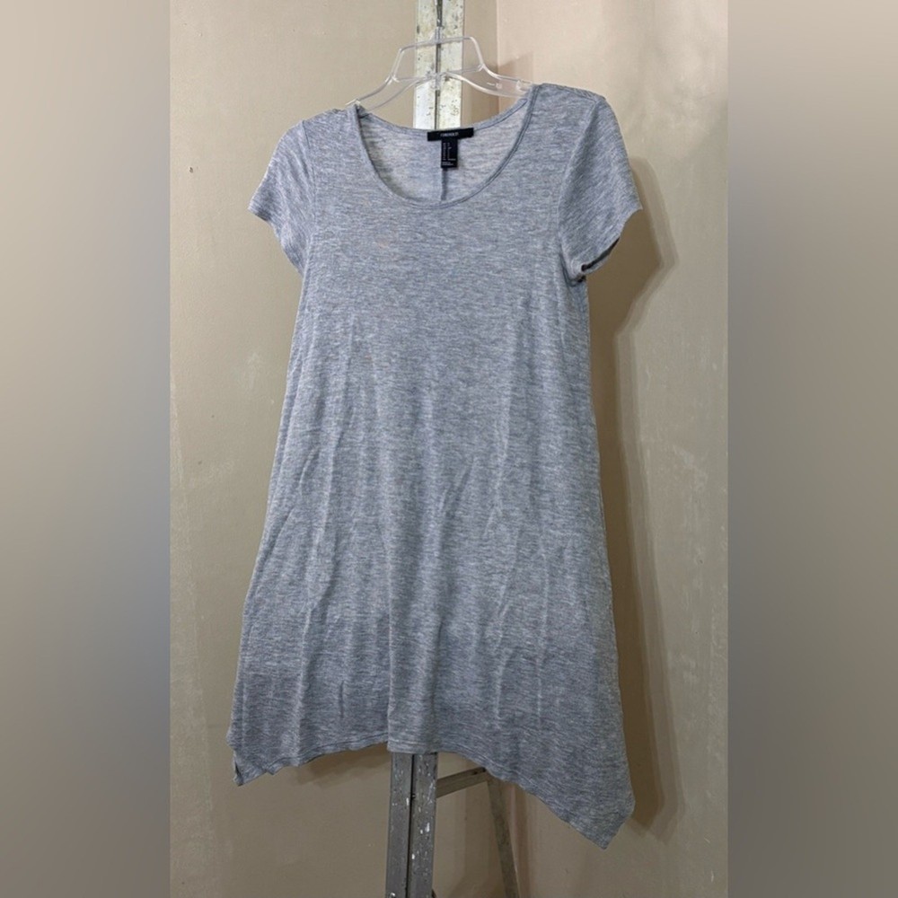 Forever 21 Heather Gray T-shirt Dres Sz S