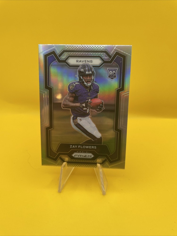 2023 Panini Prizm Football Zay Flowers RC SILVER HOLO Prizm #307